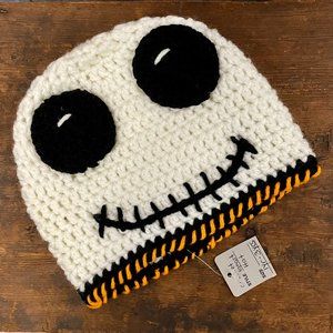 Hand Knit Ghost Crochet Hat
